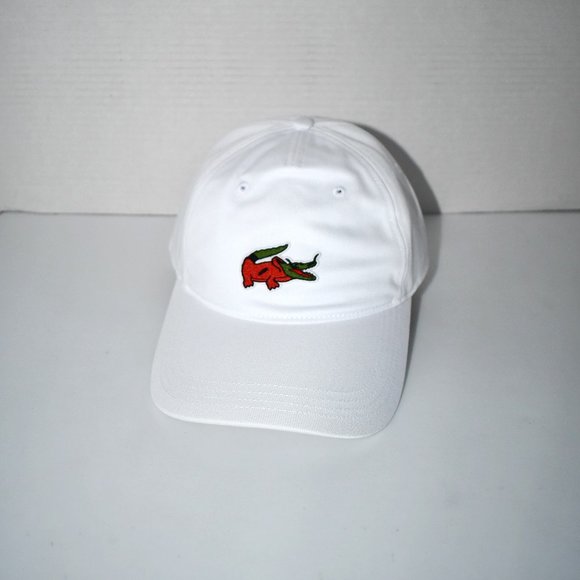 Lacoste x Netflix Baseball Cap in White/Money Heist #RK7743 NWT - Picture 1 of 4
